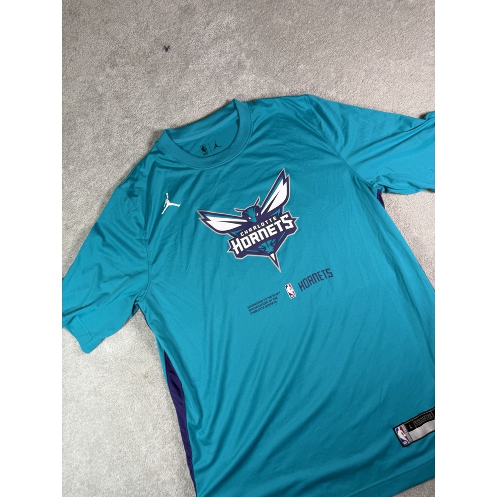 Charlotte Hornets Nike Jordan Pregame City S/S Shooting Shirt Large X-Tall Nwot